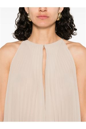 Light beige pleated maxi dress PHILOSOPHY DI LORENZO SERAFINI | A040921210045